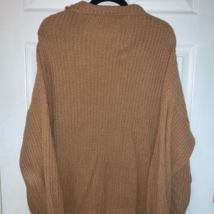 Casual Beige Turtleneck